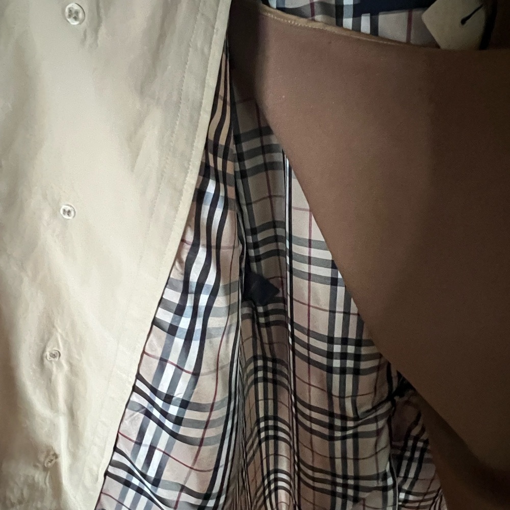 Burberry Beige Trench Coat size 46R men’s - Picture 6 of 14